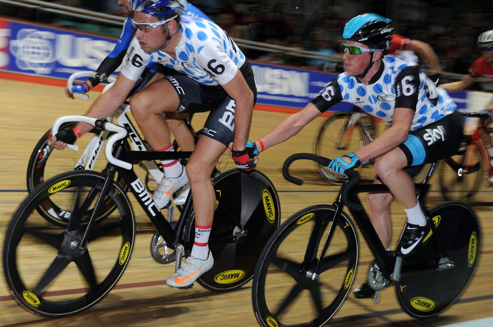 Peter Kennaugh and Adam Blythe, British Madison National Championships 2013