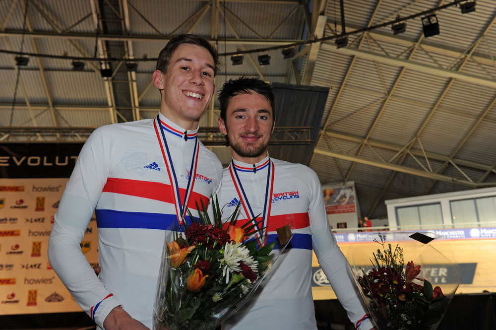 Jon Mould and George Atkins, British Madison National Championships 2013