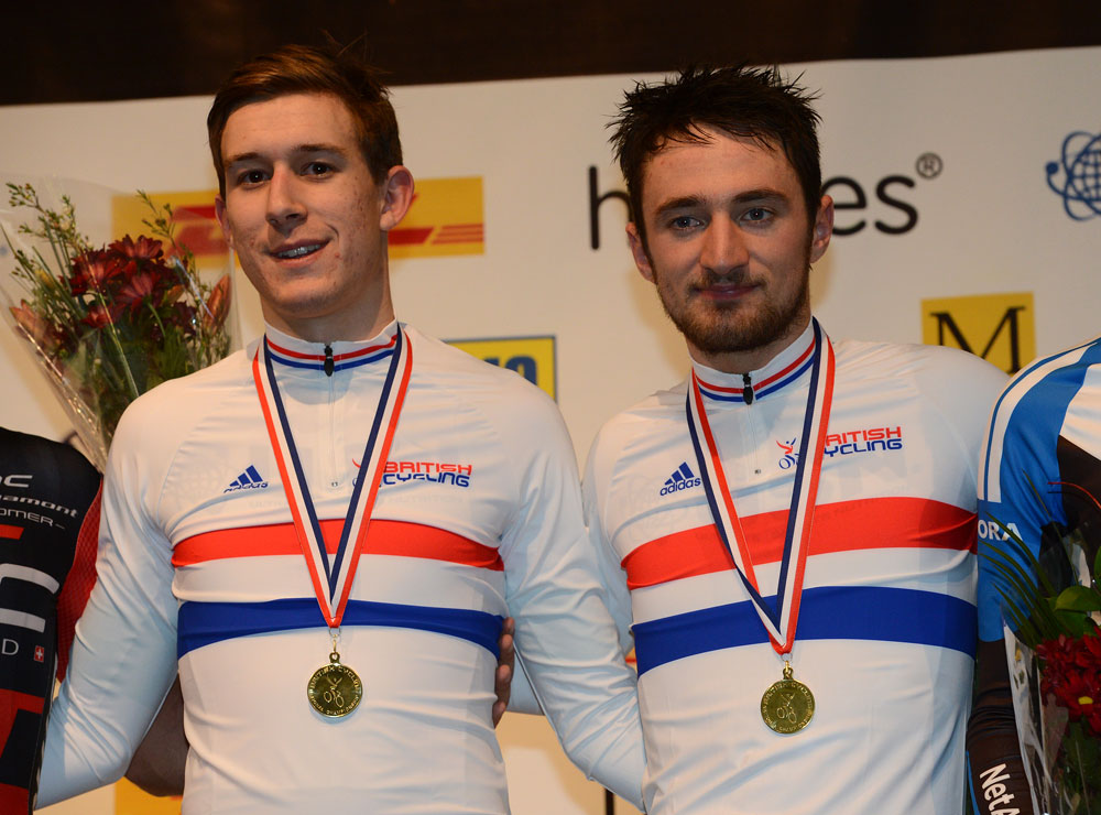 Jon Mould and George Atkins, British Madison National Championships 2013