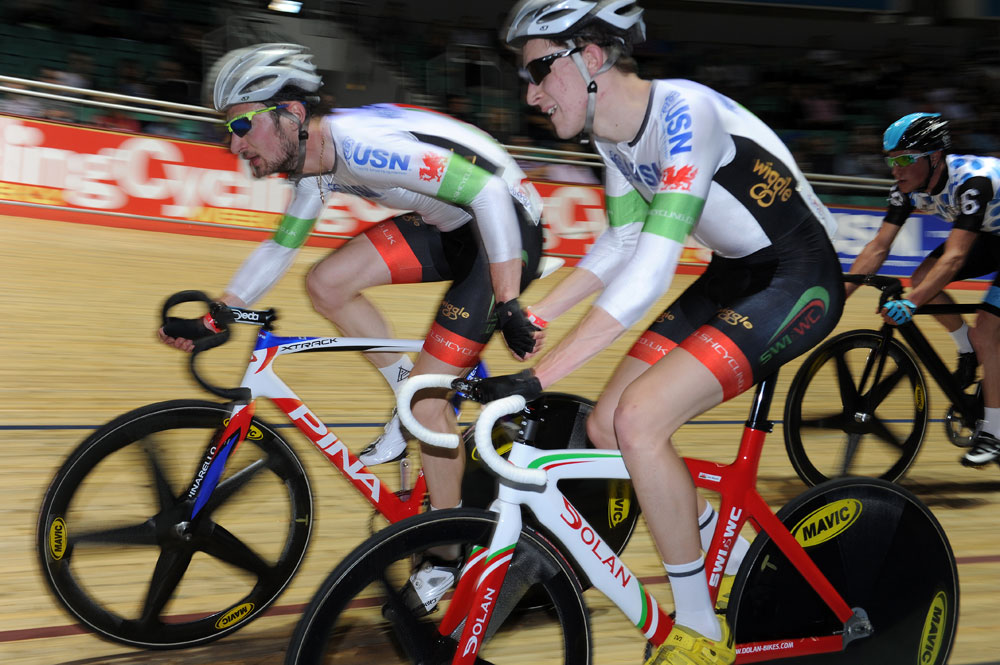 Jon Mould and George Atkins, British Madison National Championships 2013