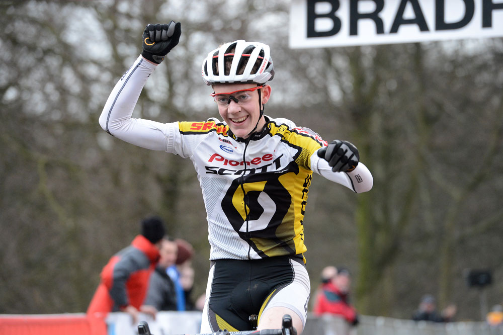 Thomas Craig wins, British cyclo-cross National Champs 2013 day one