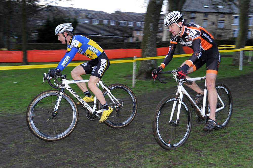 Atkins and Simpson, British cyclo-cross National Champs 2013
