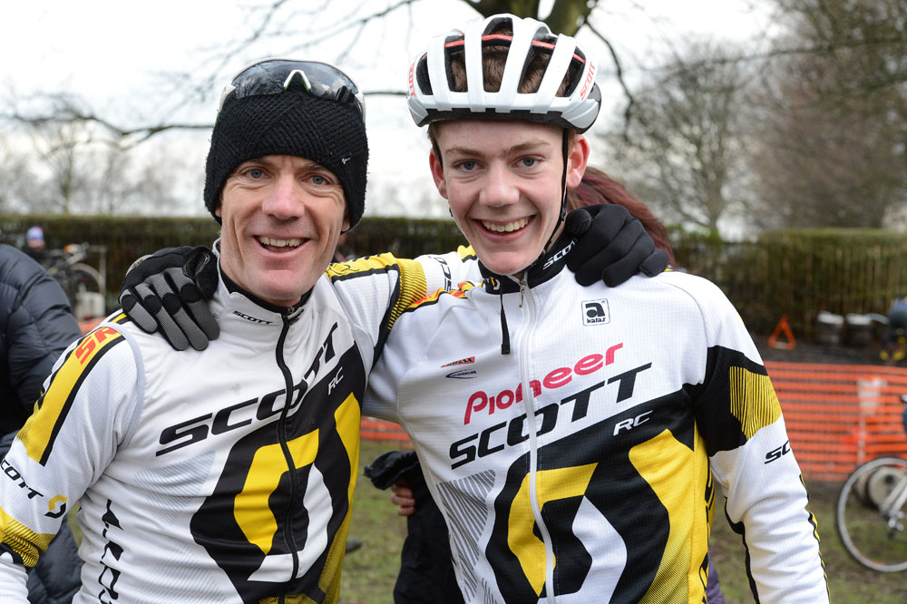 Nick and Tom Craig, British cyclo-cross National Champs 2013