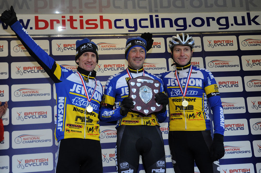Jewson team winners in vets, British cyclo-cross National Champs 2013