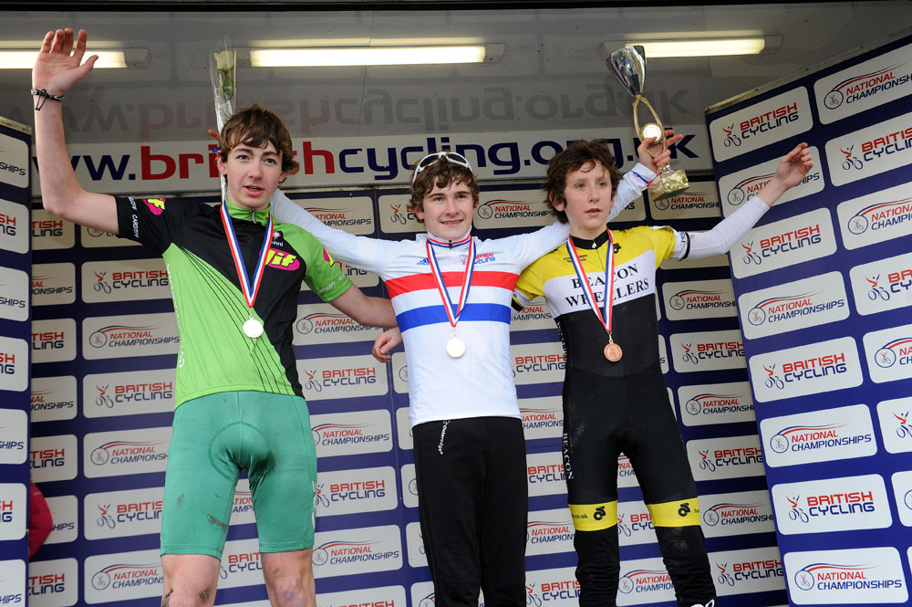 Under-14 boys, British cyclo-cross National Champs 2013