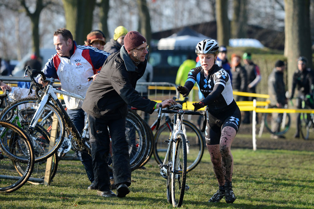 Annie Last, British cyclo-cross national championships 2013