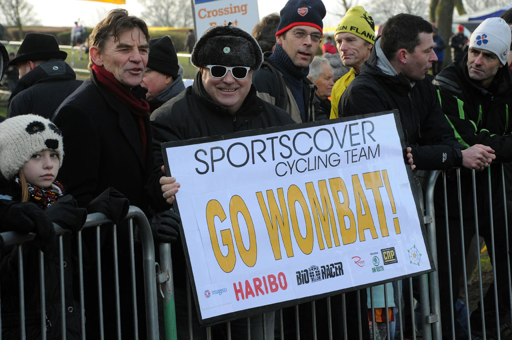 Barnes and Barry support, British cyclo-cross national championships 2013