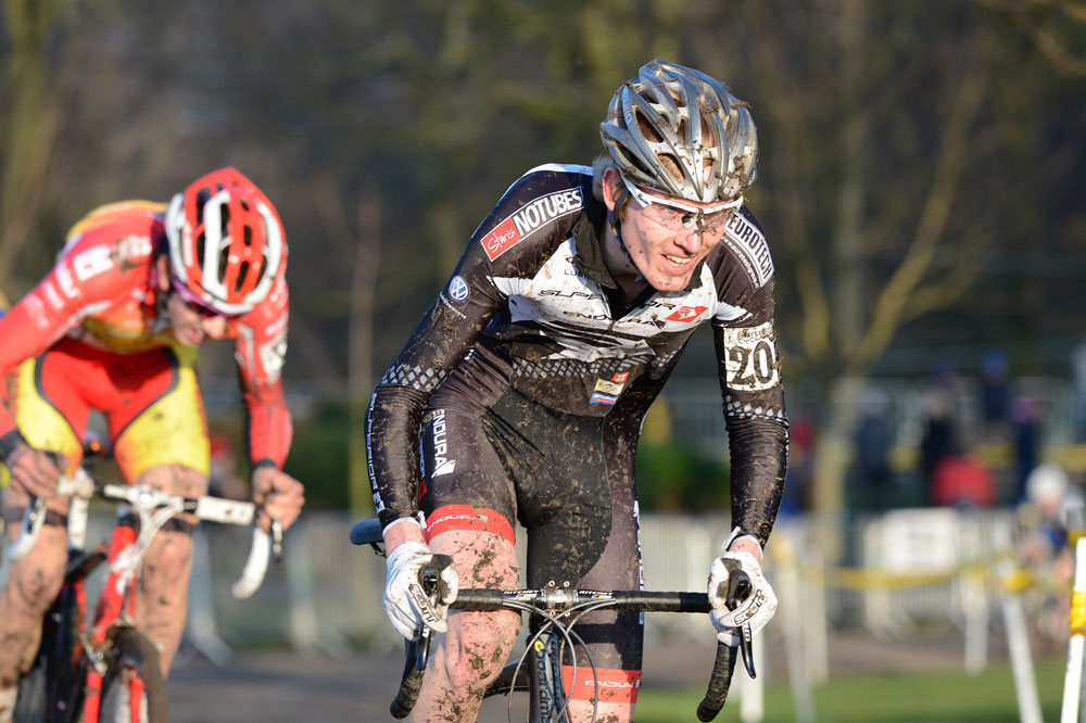 Ferguson and James, British cyclo-cross national championships 2013