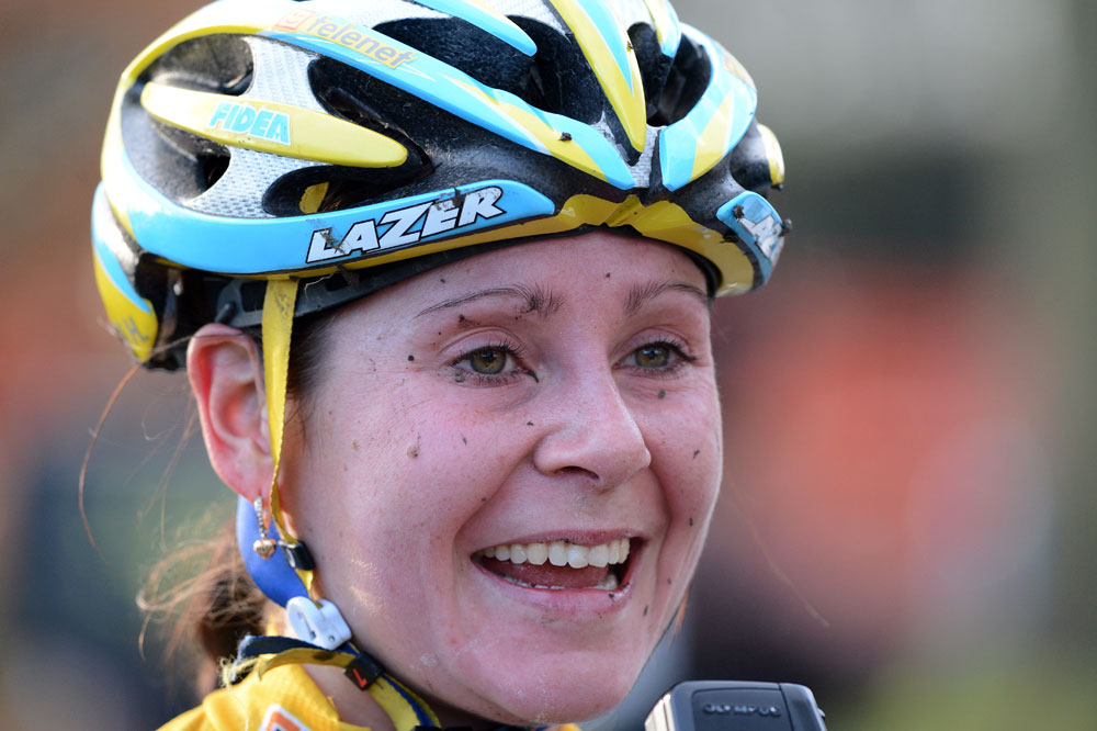 Photo: Nikki Harris, British cyclo-cross national championships 2013.