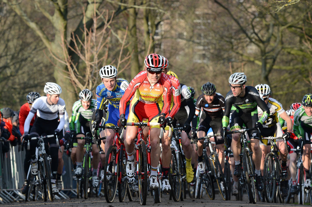 Senior start, British cyclo-cross national championships 2013