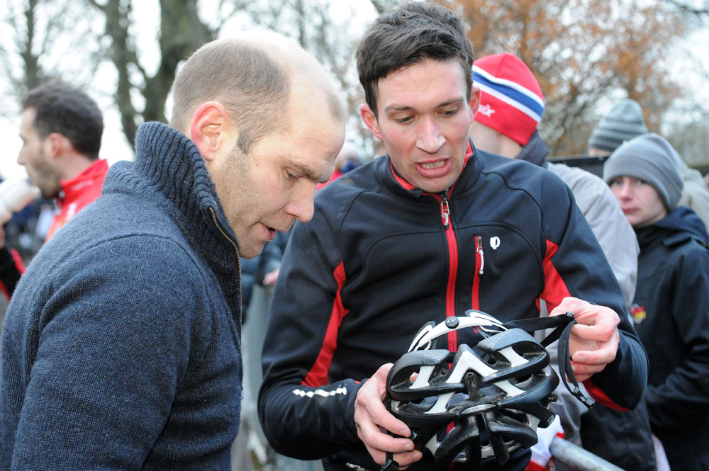 natCX2013-d2-Hammond-&-Bibby.jpg Roger Hammond and Ian Bibby, British cyclo-cross National Championships 2013, day two