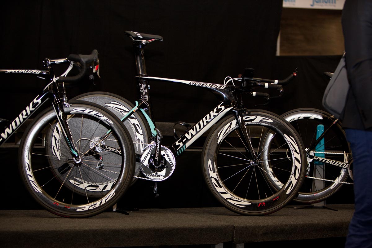 Specialized Shiv TT bikes, Omega Pharma-QuickStep 2013 team launch