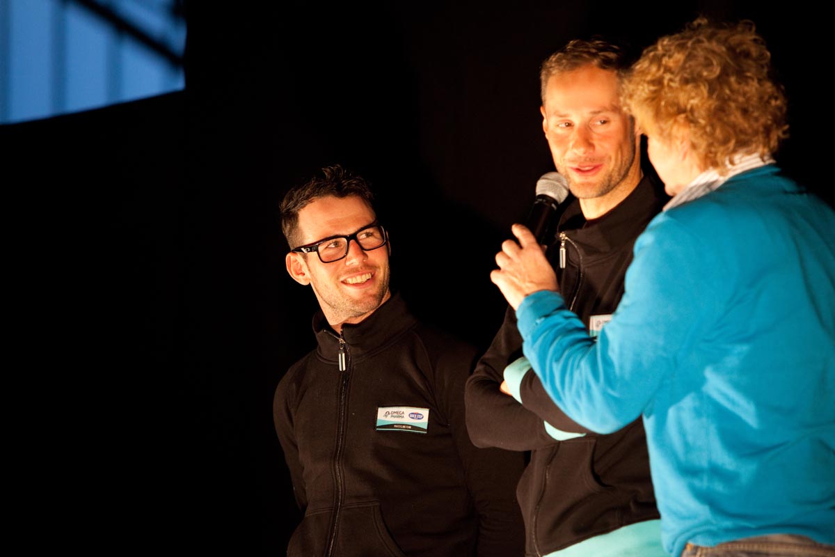 Mark Cavendish and Tom Boonen, Omega Pharma-QuickStep 2013 team launch