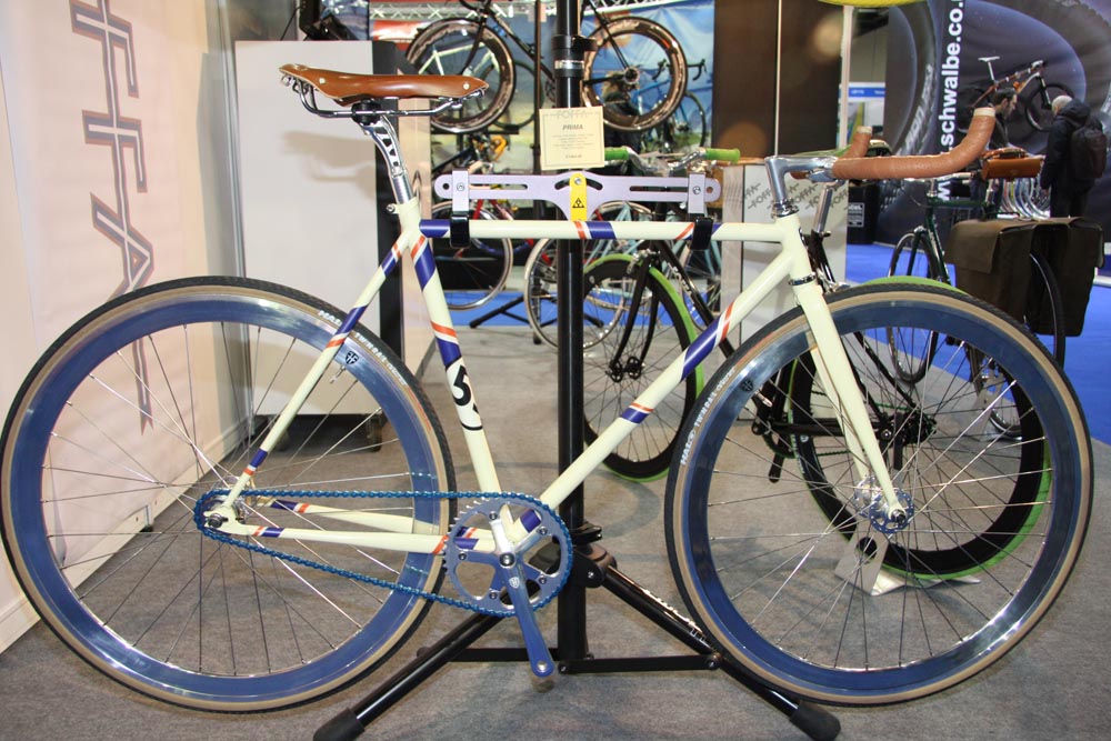 Foffa Prima with Herbie Lovebug inspired paintjob, London Bike Show 2013