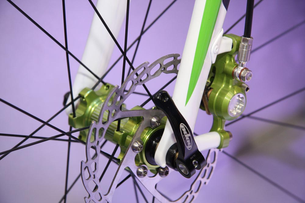 Hope road bike hydraulic disc brake converter, London Bike Show 2013