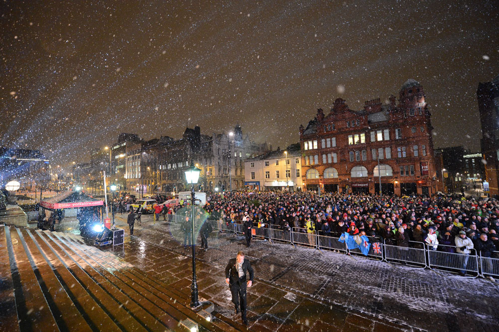 Crowd, Tour de France 2014 Grand Depart launch