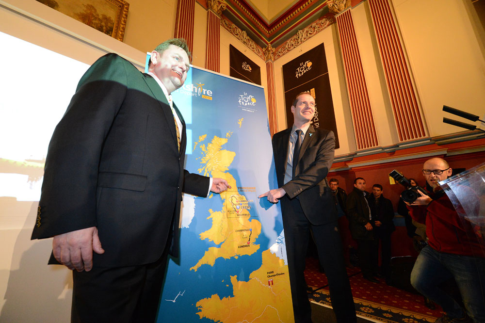 Map, Tour de France 2014 Grand Depart launch