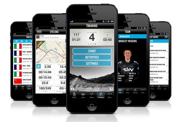 Team Sky Map My Tracks app Team Sky Map My Tracks app