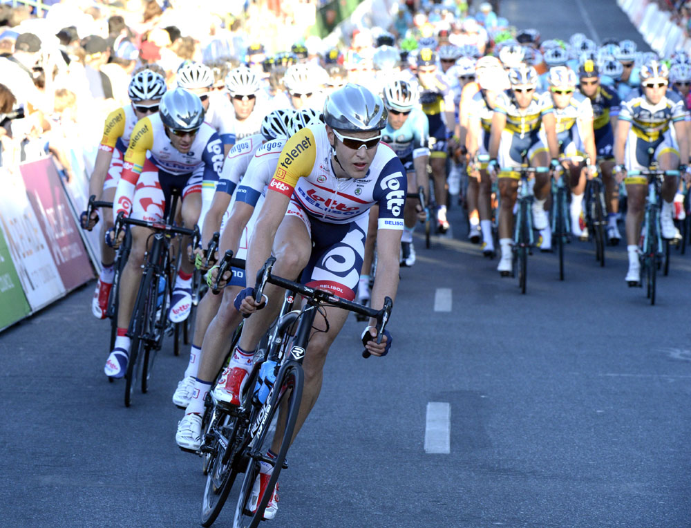 Lotto-Belisol chase, People's Choice Classic, Adelaide, 20 January 2013