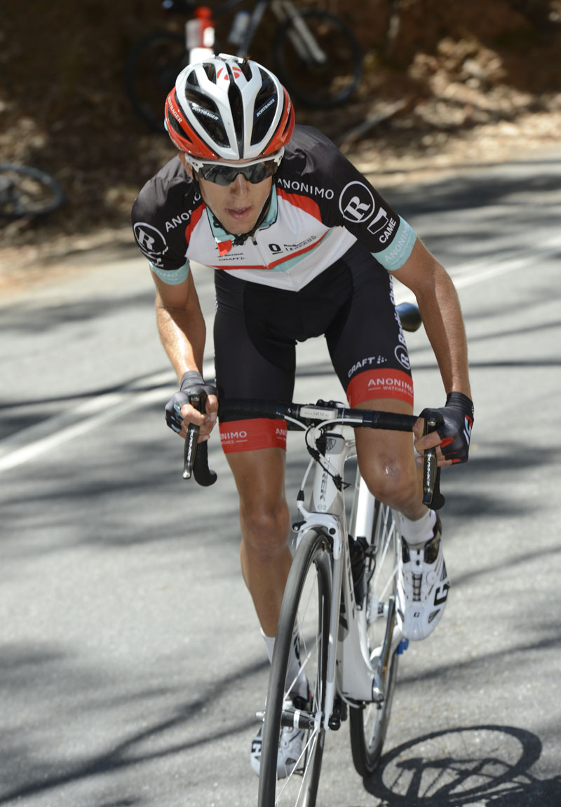 George Bennett attacks, Tour Down Under 2013, stage two