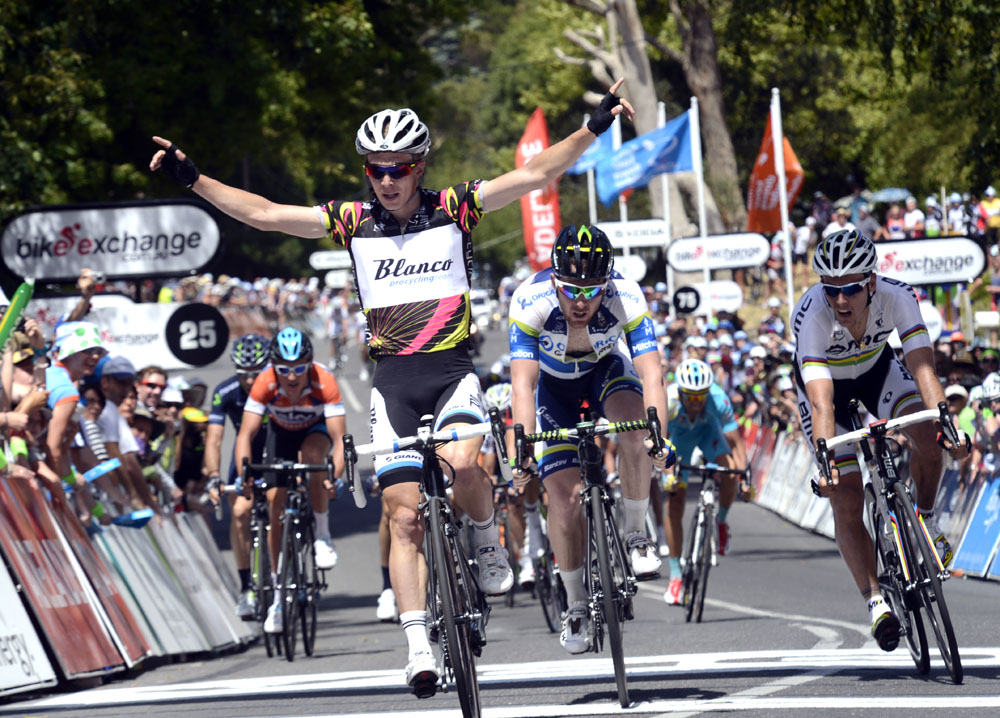 Tom Slagter wins, Tour Down Under 2013, stage three
