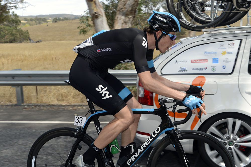 Luke Rowe, Tour Down Under 2013, stage four