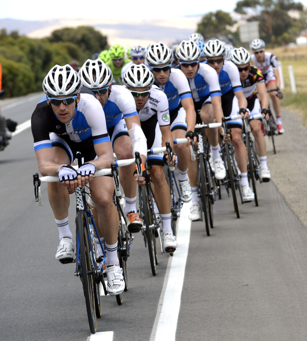 Blanco chase, Tour Down Under 2013, stage five