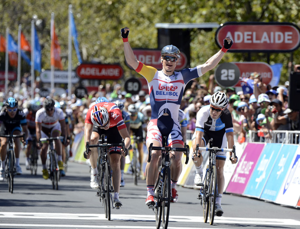 Andre Greipel wins, Tour Down Under 2013, stage six