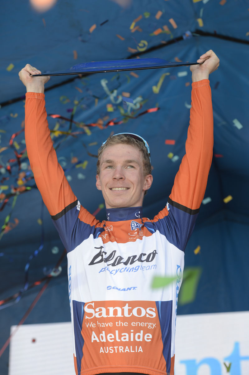 Tom-Jelte Slagter, race winner, Tour Down Under 2013, stage six
