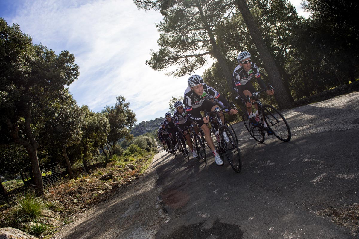 Raleigh -GAC cycling team train in Majorca