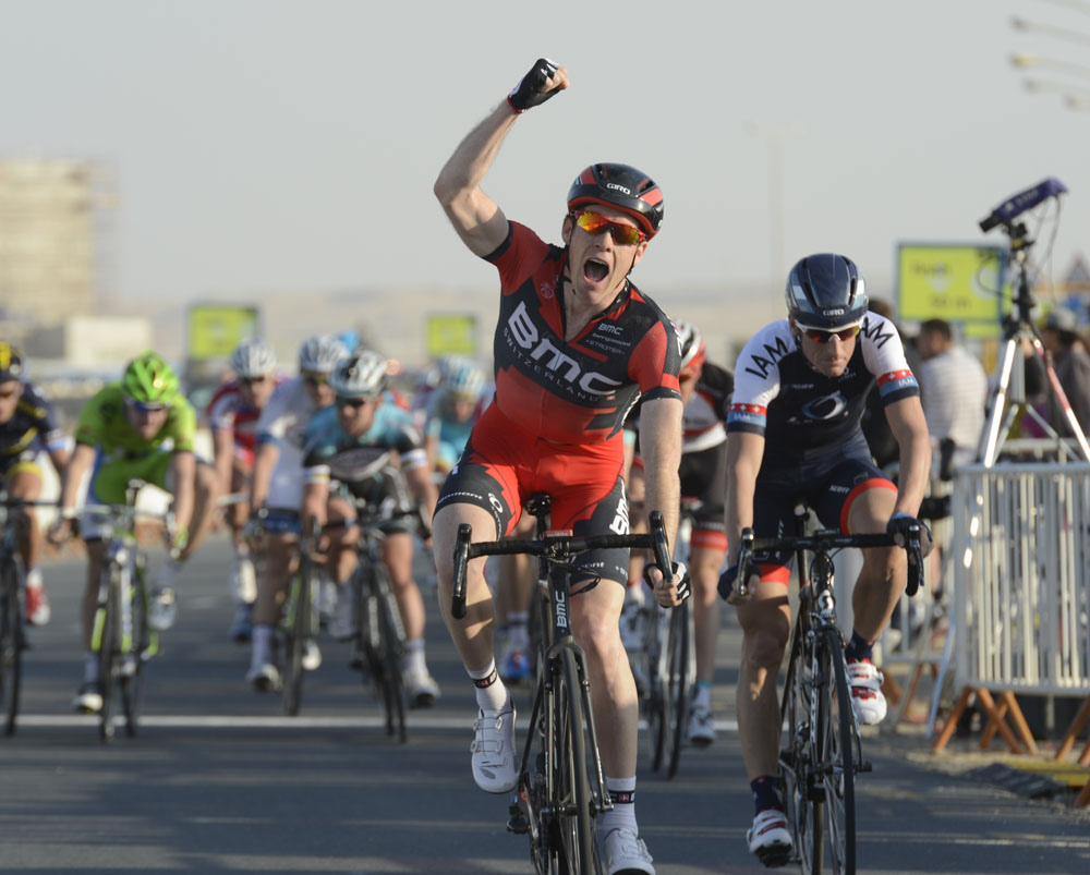 Brent Bookwalter wins, Tour of Qatar 2013 stage one