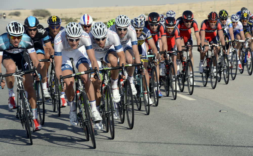 Argos-Shimano lead, Tour of Qatar 2013, stage one