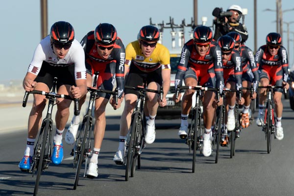 BMC wins Tour of Qatar 2013, stage two TTT BMC wins Tour of Qatar 2013, stage two TTT
