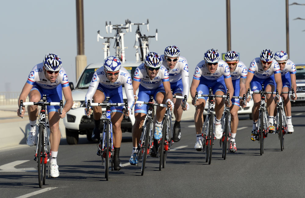 FDJ, Tour of Qatar 2013, stage two TTT
