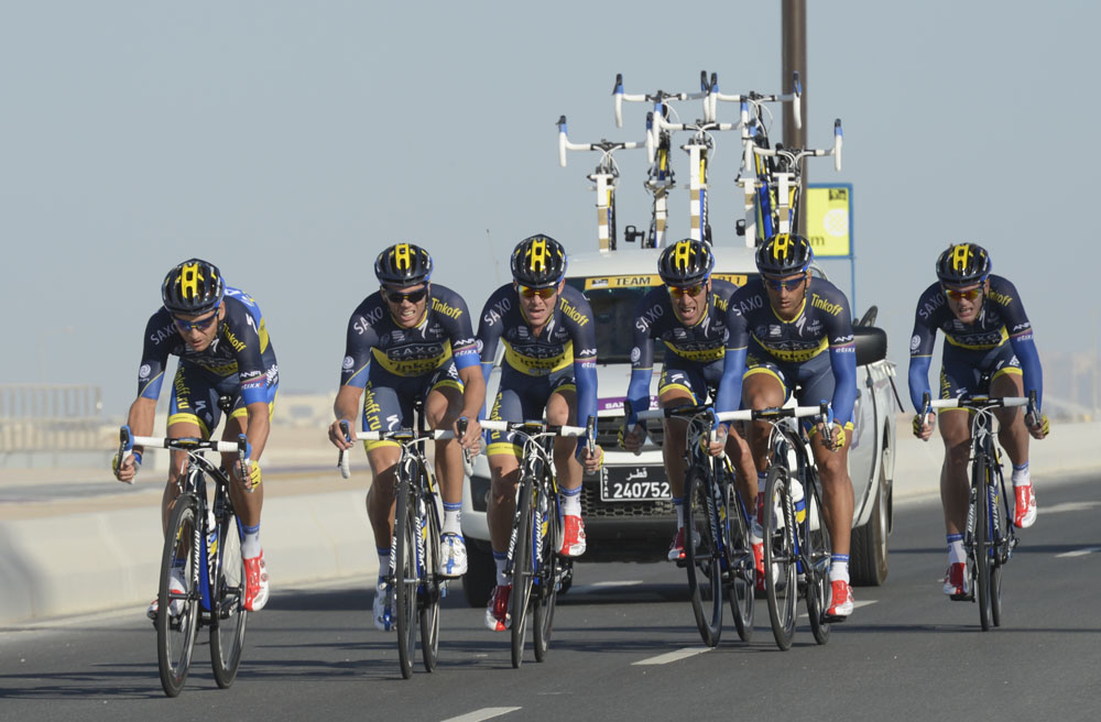 Saxo-Tinkoff, Tour of Qatar 2013, stage two TTT