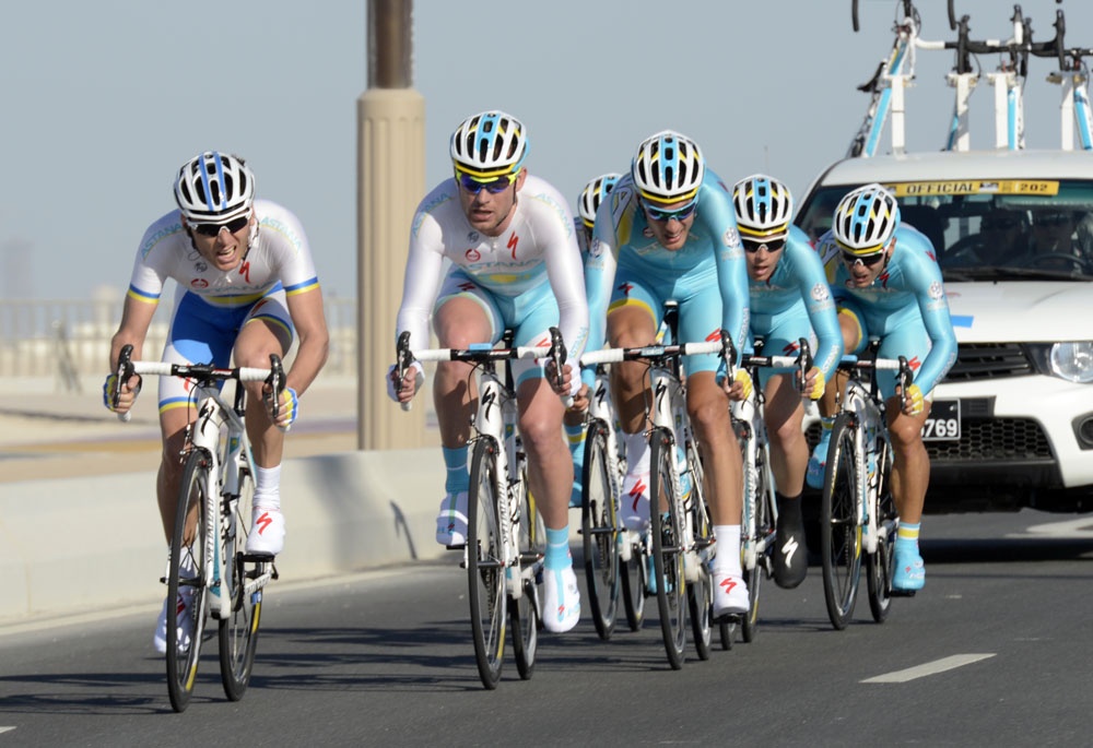 qatar2013-st2TTT-Astana.jpg Astana, Tour of Qatar 2013, stage two TTT