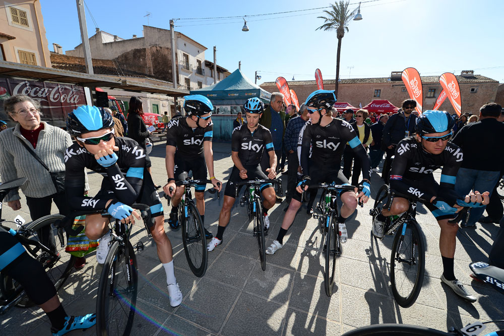 Team Sky, Trofeo Campos, Majorca, February 2013 Team Sky, Trofeo Campos, Majorca, February 2013