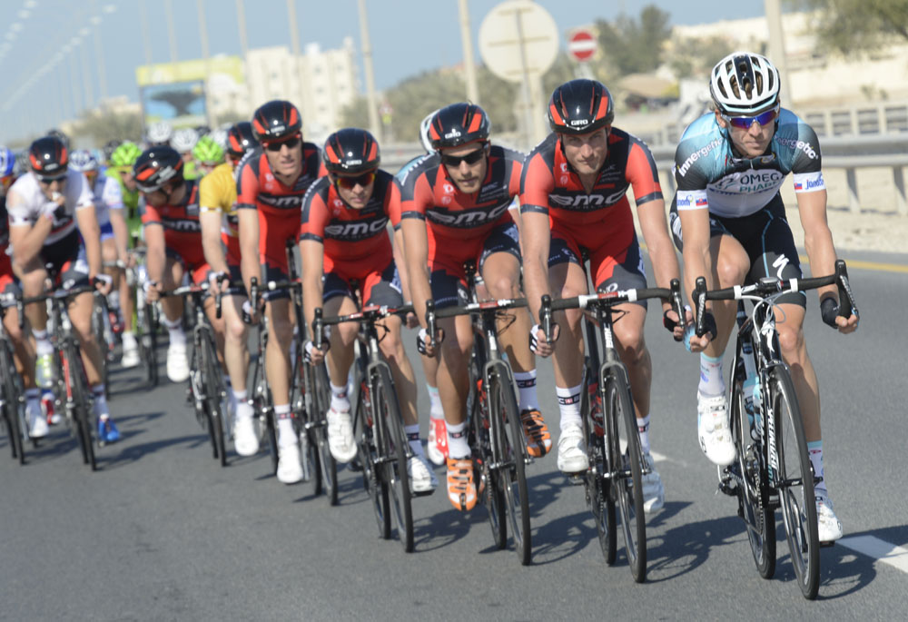 Omega Pharma-QuickStep chase, Tour of Qatar 2013, stage 3