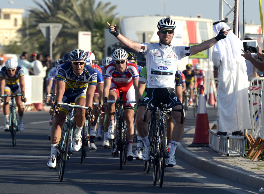 Mark Cavendish wins stage 4, Tour of Qatar 2013 Mark Cavendish wins stage 4, Tour of Qatar 2013