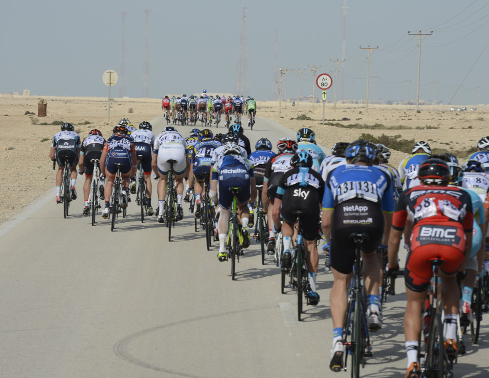 Echelons, Tour of Qatar 2013, stage five