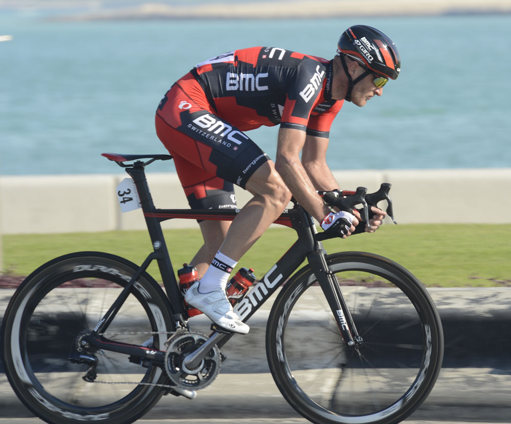 Steve Cummings attacks, Tour of Qatar 2013, stage six