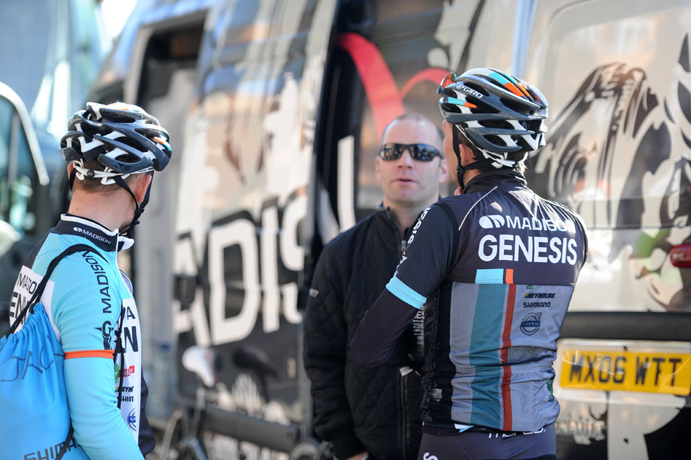 51 Pullar-Bibby-&-Hammond-madgen13.jpg Jack Pullar, Ian Bibby and Roger Hammond, Madison-Genesis training in Majorca, 2013