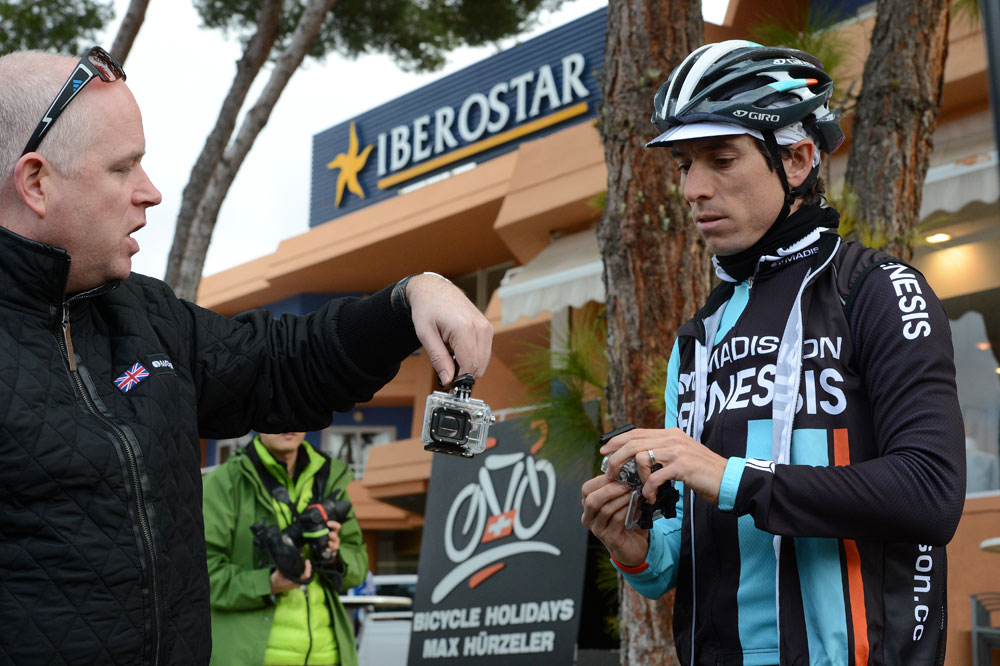 5 McCrossan-&-Downing-madgen13.jpg Anthony McCrossan and Dean Downing, Madison-Genesis training in Majorca, 2013