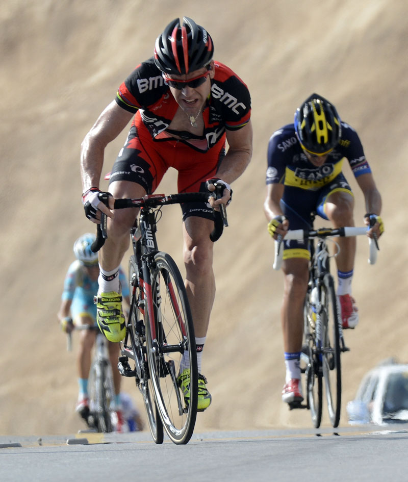 Cadel Evans, Alberto Contador and Vincenzo Nibali, Tour of Oman 2013, stage four