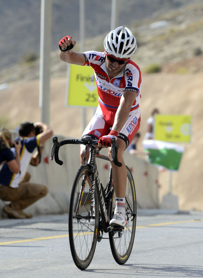 Joaquim Rodriguez wins the stage, Tour of Oman 2013, stage four