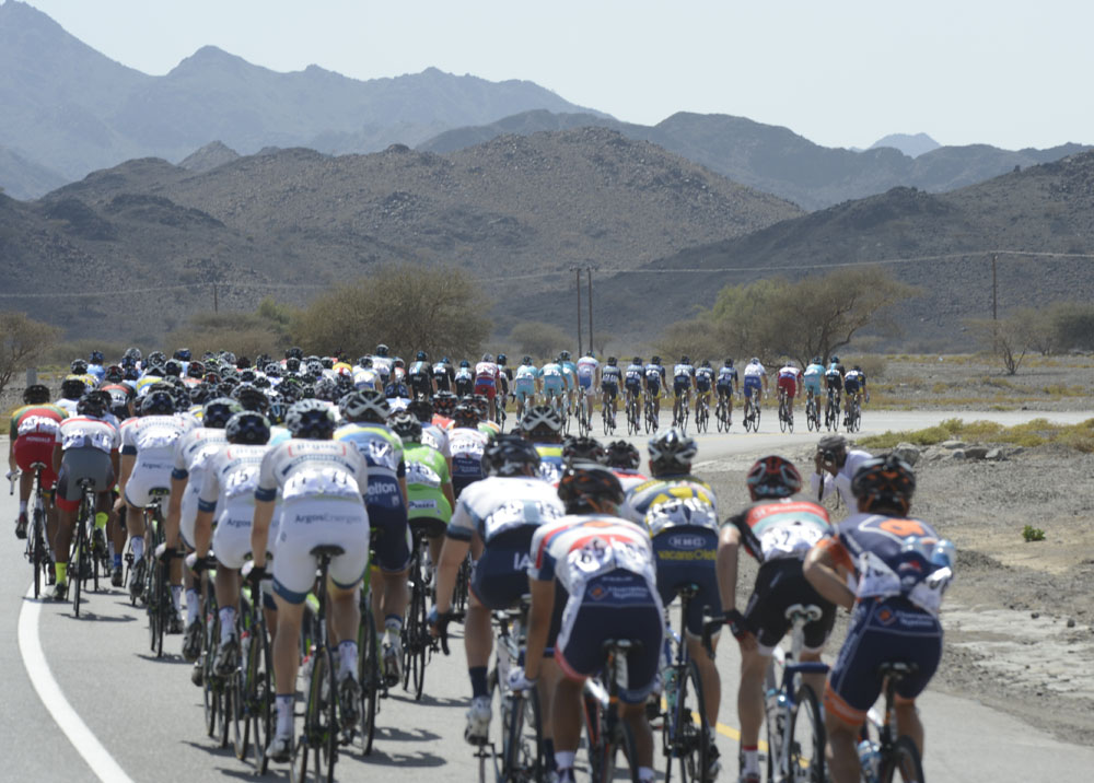 Peloton, Tour of Oman 2013, stage four
