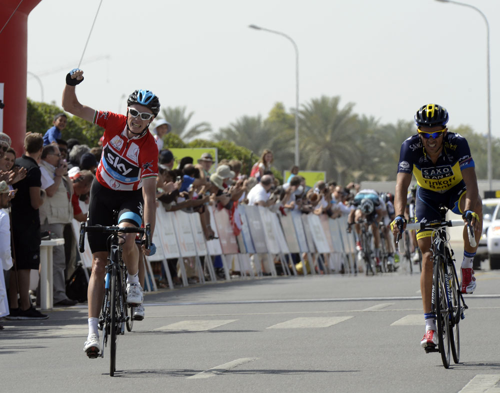 Chris Froome wins, Tour of Oman 2013, stage five
