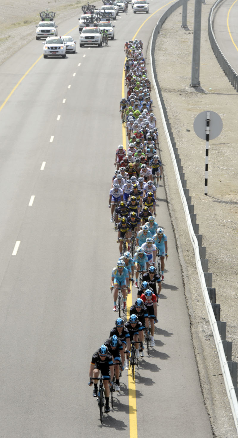 Sky chases, Tour of Oman 2013, stage five