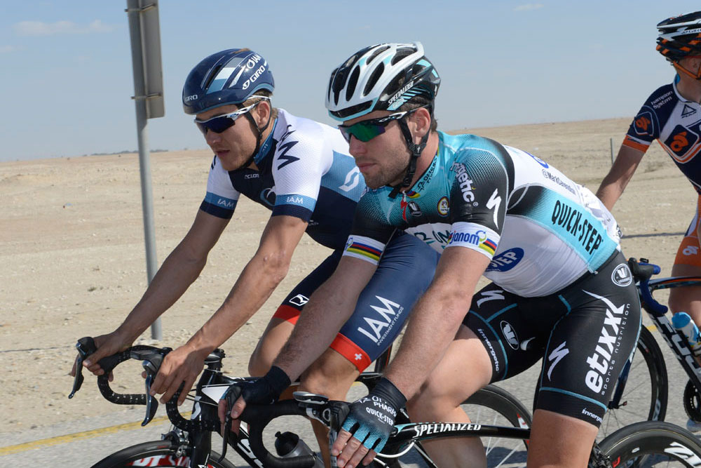 Mark Cavendish and Heinrich Haussler, Tour of Qatar 2013 Mark Cavendish and Heinrich Haussler, Tour of Qatar 2013