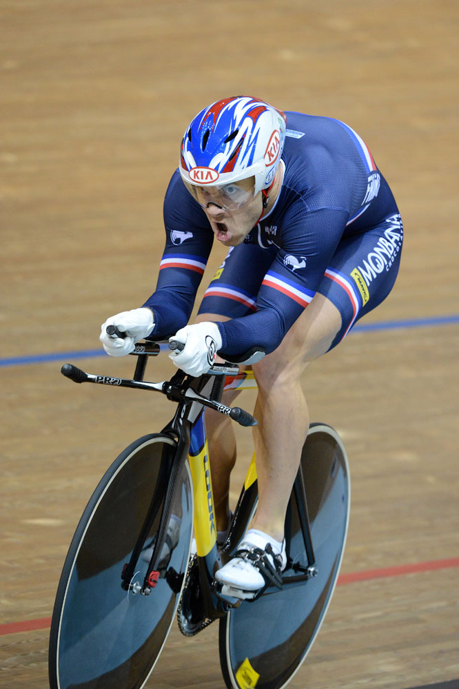 Francois Pervis wins men's kilo TT, Track World Championships 2013, day one